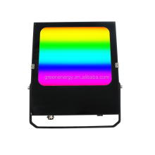 Full Aluminum Shell LED Floodlight RGBW CCT  full color Flood Light 60W 2.4G RF WiFi Alexa App Remote Controlling 12 volt 36w